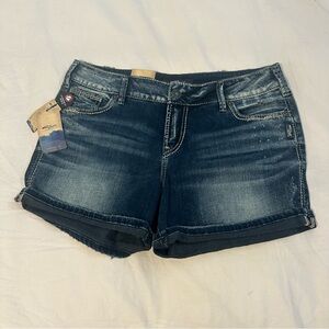 Silver Jeans Blue Elyse Jean Shorts